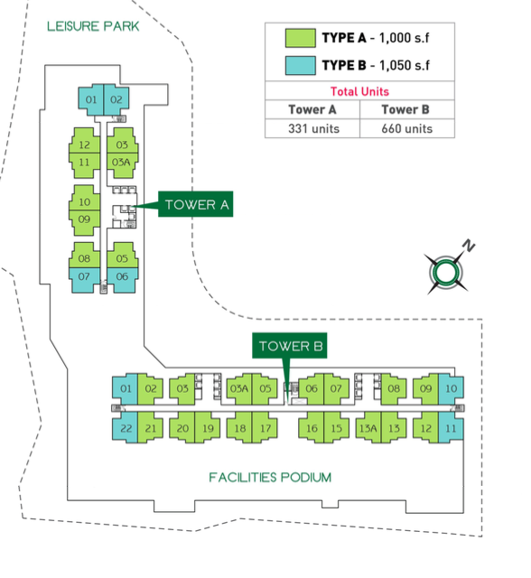 forest ville tower layout